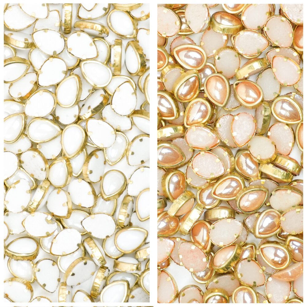 Gold & White Color 2 Size Combo